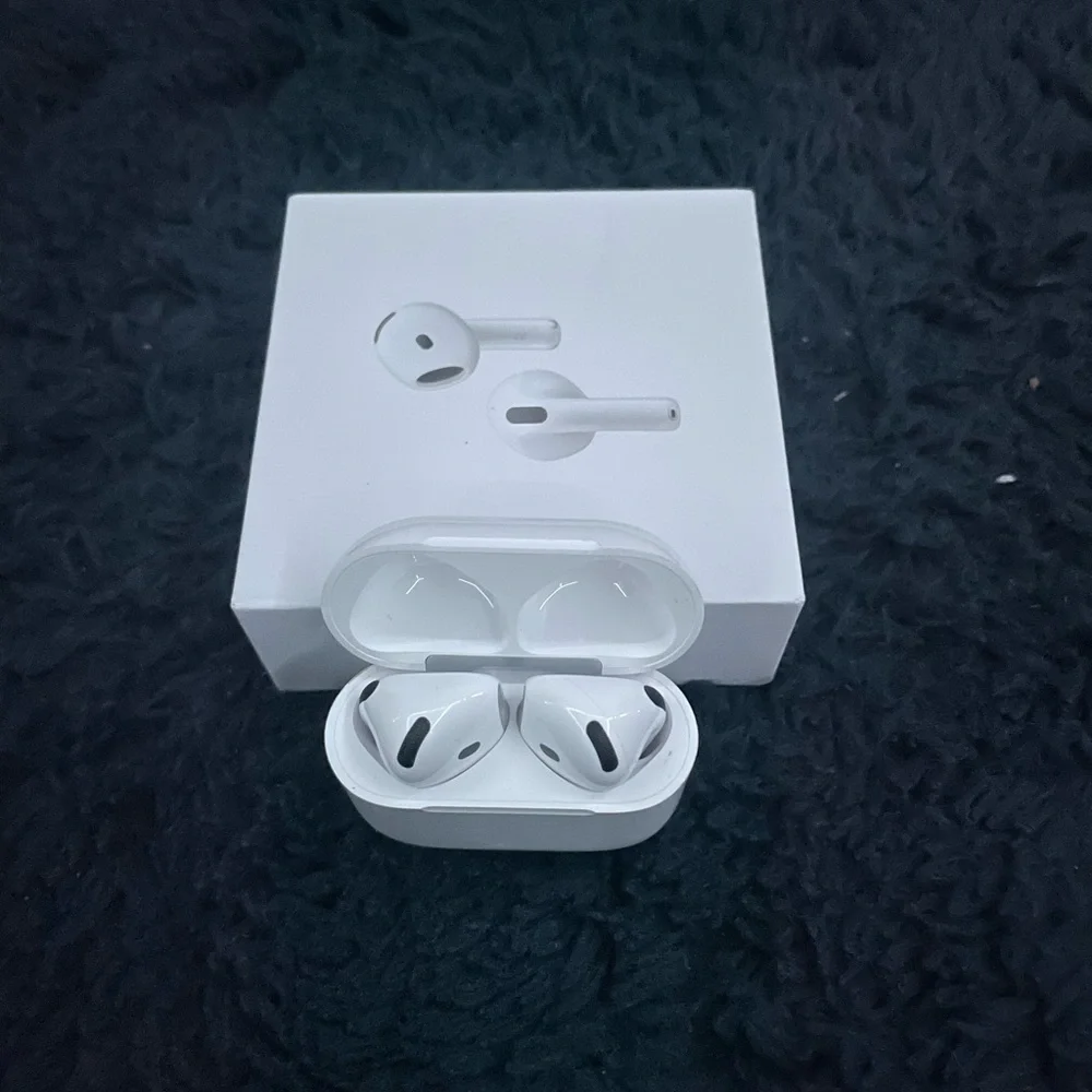 Wireless White Earbuds with Charging Case